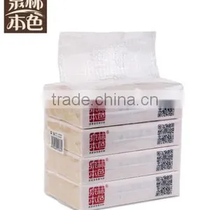 2ply 100% Virgin Wheat Straw Pulp Soft Pack Facial Tissue Paper thumbnail-1