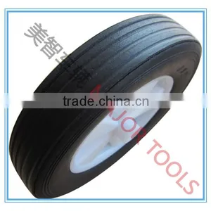 8x2 Solid Rubber Powder Wheel With Small Bearings thumbnail-1