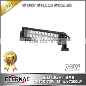 72W 13inch 4x4 Racing Powersports Motorcycle ATV UTV off Road Pick up Truck Trailer Driving Headlight Led Light Bar thumbnail-1