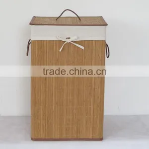 Handmade Bamboo Dirty Cloth Laundry Basket thumbnail-1