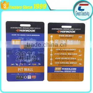 Glossy Finish CMYK Offset Printing Plastic Hole Punch PVC Card thumbnail-1