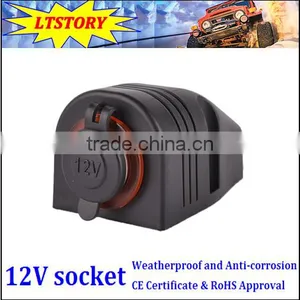 Motorcycle Car Cigarette Lighter Socket Power Plug thumbnail-2