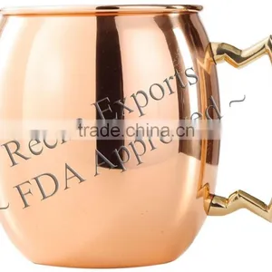 12 oz Moscow Mule Mug Solid Copper Beer Mugs Wholesale thumbnail-1