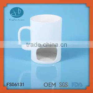 White Ceramic Cookie Pocket Mug thumbnail-1