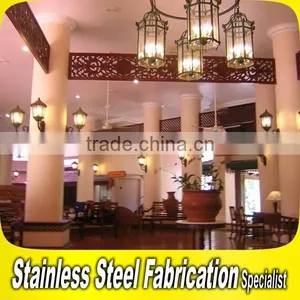 Customed Design Luxury Stainless Steel Interior Hotel Lobby Decoration thumbnail-5
