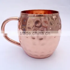 DEEPLY HAMMERED 100% COPPER MOSCOW MULE MUGS thumbnail-4
