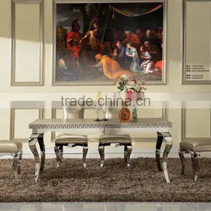 Best Seller Stainless Steel Dining Table New Arrive AH105 thumbnail-1