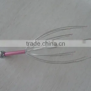 High Quality Spider Shape Handy Metal Head Scalp Massager thumbnail-1