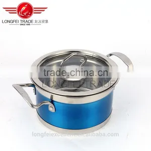 2016 New Design Popular Shape Large Cheap Stainless Steel Soup Pot Set/camping Cookware thumbnail-3