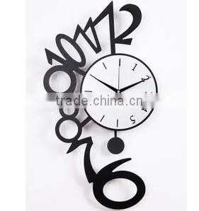 Black Metal Simple Wall Digital Clock(GZH-61) thumbnail-1