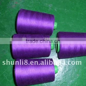 High Quality 100% Polyester Ring Spun Thread thumbnail-1