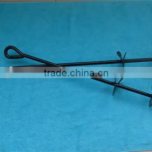 Screw in Ground Anchor 3/4" x 36" w/ 4" & 6" Helices Galvanized thumbnail-1