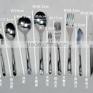 Hollow Handle 304 (18/8) Stainless Steel Spoon and Fork thumbnail-2