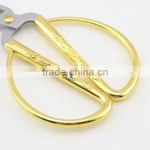 High Quality Mini Stainless Steel Blade Gold Plating Handle Sewing Scissors thumbnail-5