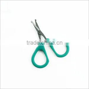 Baby Nail Scissors With Safety Cover Factory Price HB-3001 Round Tipped thumbnail-2