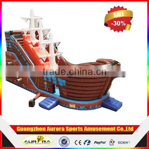 New Design Pirate Ship Inflatable Slide With Factory Lower Price thumbnail-1