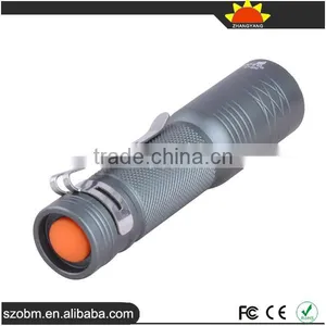 Wholesale Price XP-E LED 650 Lumens 3 Mode Tail Switch Aluminum LED Flashlight Torch thumbnail-1