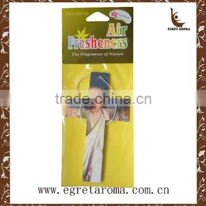 OEM Logo and Fragrance Customized Design Car Air Freshener Wholesales Car Perfume Paper Making thumbnail-1