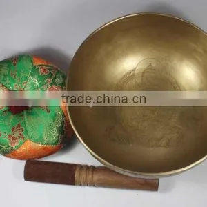 High Quality Pin Hand Carving Buddha 7 Metal With Mantras Old Looking Color Singing Bow thumbnail-1