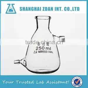 250ml High Borosilicate Lab Filtering Flask With Side-arm Socket, Removable Hose thumbnail-1