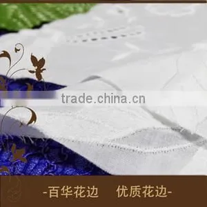 Lovely Birds and Flowers Embroidery Cotton Sheeting Lace Fabric for Dress thumbnail-4