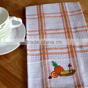 Wholesale Cheap 100% Cotton Plaid Waffle Weave Dish Towels thumbnail-1