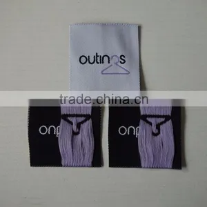 2017 High Density Damask Clothing Labels Woven Labels thumbnail-1