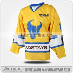 Super Great Red Mens Custom Sublimated Ice Hockey Jersey Shenzhen thumbnail-5