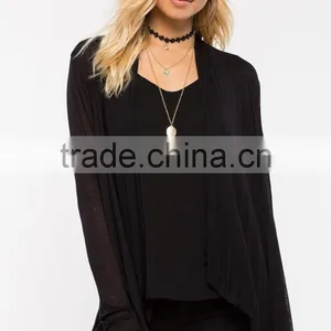 New Arrival Lightweight Female Trendy Beautiful Black Cardigan thumbnail-1