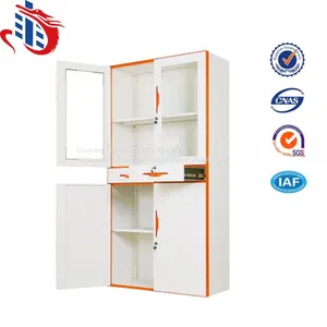 China Manufacturer Steel Storage Cabinet With Middle Drawers thumbnail-2