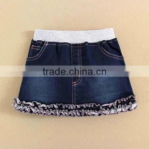 Mom and Bab 2015 Baby Clothes 100 Cotton Baby Gril Denim Skirt thumbnail-1
