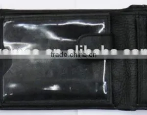 Fashion Black Napa Genuine Leather Purse Money for Men thumbnail-6