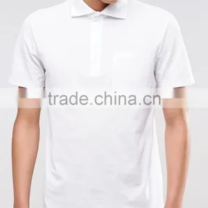 MGOO New Arrival Mens 2016 Apparel Polo Shirt Short Sleeves Plain Blank Pique Cotton Shirts thumbnail-4