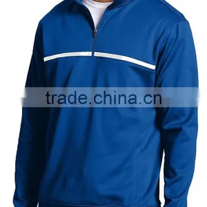 Wholesale Men's High Quality Performance Golf Pullover Jackets With 1/4 Zipper, Golf Men's Half Zip Cover Up thumbnail-1