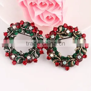 Zm53218a Latest New Brooch Design Flower Christmas Garland Brooches thumbnail-1