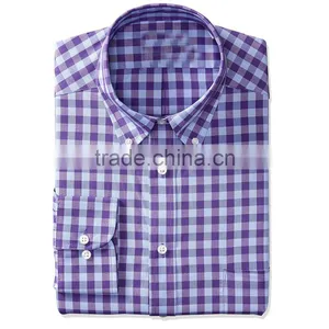 2017 Trend Office Long Sleeved Men's Flannel Plaid Shirts thumbnail-4