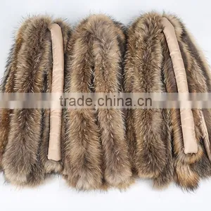 BBG-H-4 OEM/Custom Made Fur Hood/ Collar Raccoon Real Fur Trim thumbnail-6