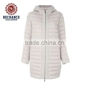 Women Down Long Coat With Hood AJ002 thumbnail-2