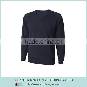 Hot Selling V-Neck Long Sleeve Men's Crochet Knitwear For Autumn thumbnail-1