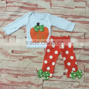 New Arrival Fall Clothes Halloween American Girls 2 Pcs Outfits Wholesale Baby Boutique Clothing thumbnail-1