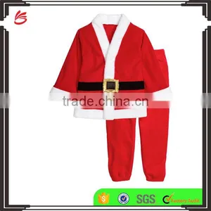 100% Ployester Fashion Christmas Dress Baby Wholesale Santa Pajamas thumbnail-1