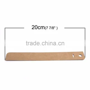 Paper Jewelry Display Card Rectangle Brown 20cm(7 7/8") x 3cm(1 1/8"), 1 Piece thumbnail-2
