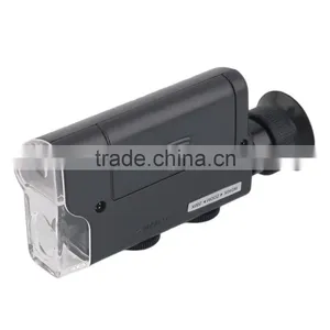 Pocket Microscope 200-240X Lighted Portable Magnifier LED UV Light Handheld thumbnail-1