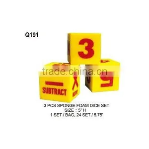 (Q191) 3 PCS SPONGE FOAM DICE SET thumbnail-1