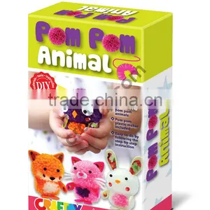 Make Your Pom Pom Animal Doll Handicraft Pompom Doll Animal Craft Toy thumbnail-1
