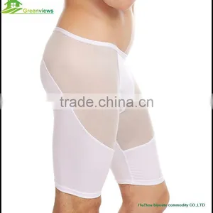 High Quality Pants Men Underwear Lingerie Made in Poland Men Middle Pants Sports Wear Siamese Trousers Men Boxer Shorts thumbnail-3