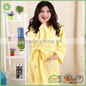 Promotion Hemmed Dyed Microfiber Adult Bathrobe thumbnail-1