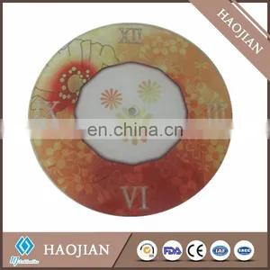 Blank Glass Clock, White Sublimation Coating, Tempered Glass thumbnail-2