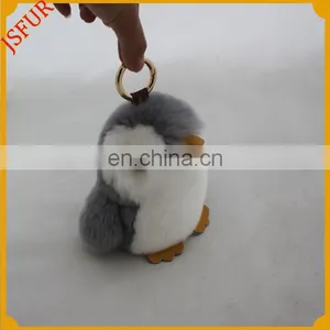 Rex Rabbit Made Accessory Penguin Shape Keychain Custom thumbnail-1