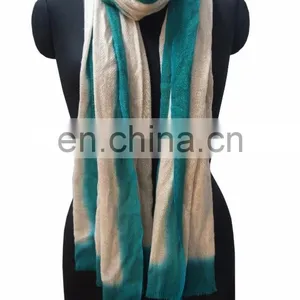 Ombre Herringbone Pashmina Wool Shawl SMH thumbnail-1